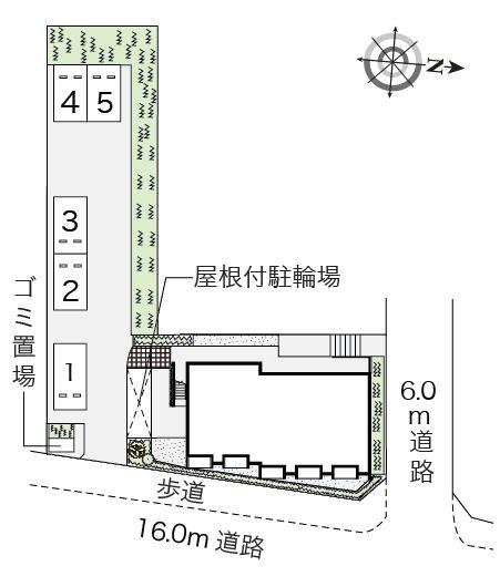 Ｐｉｎｅｓ　Ｍ(55353)の駐車配置図