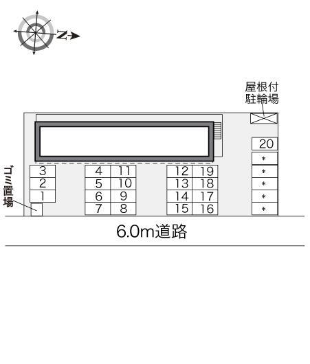 しまぶく(34233)の駐車配置図