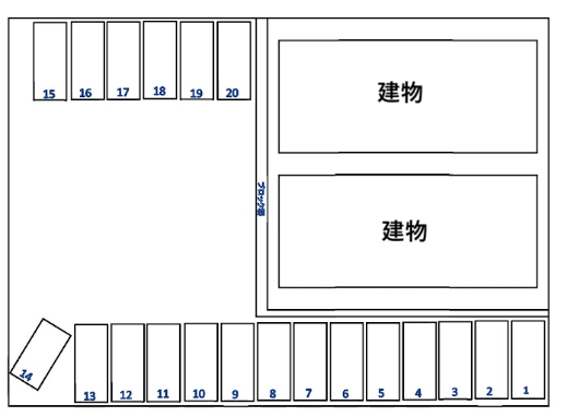 グリーンパーキング２の駐車配置図