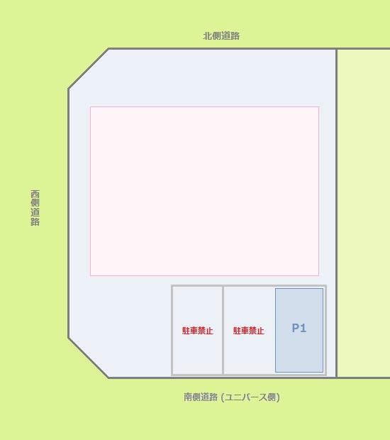 筒井カーポート駐車場の駐車配置図
