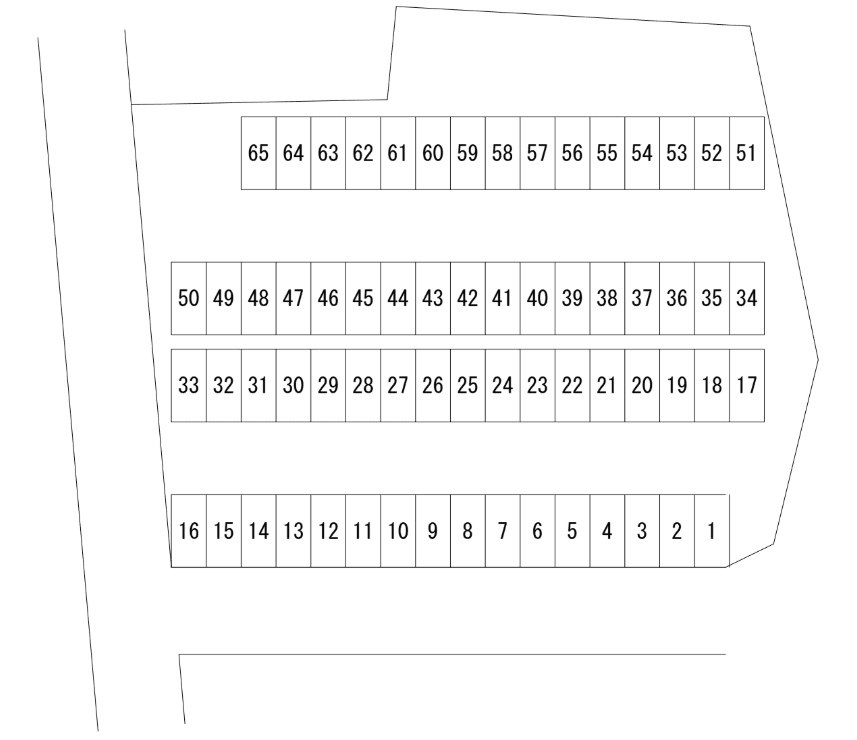 富沢町貸駐車場の駐車配置図