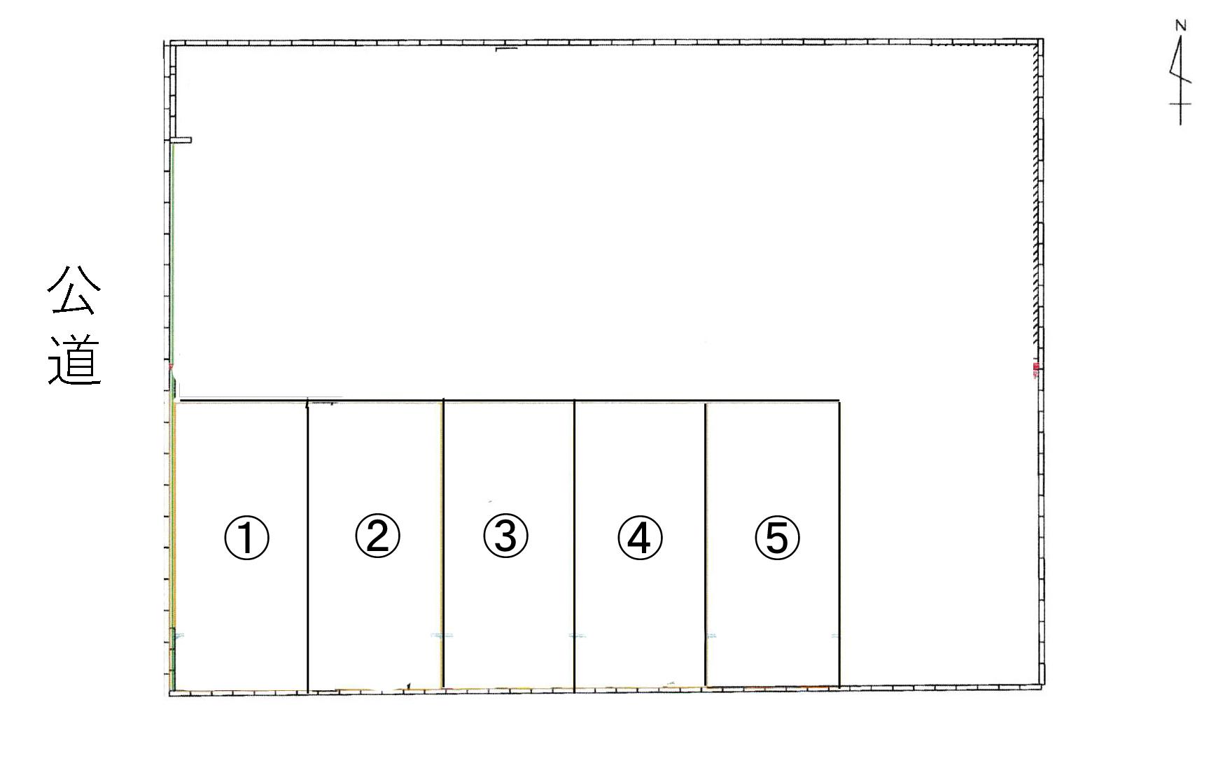 白浜町駐車場の駐車配置図