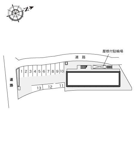 Ｇｒｅｅｎ　Ｏｊｉ(15545)の駐車配置図