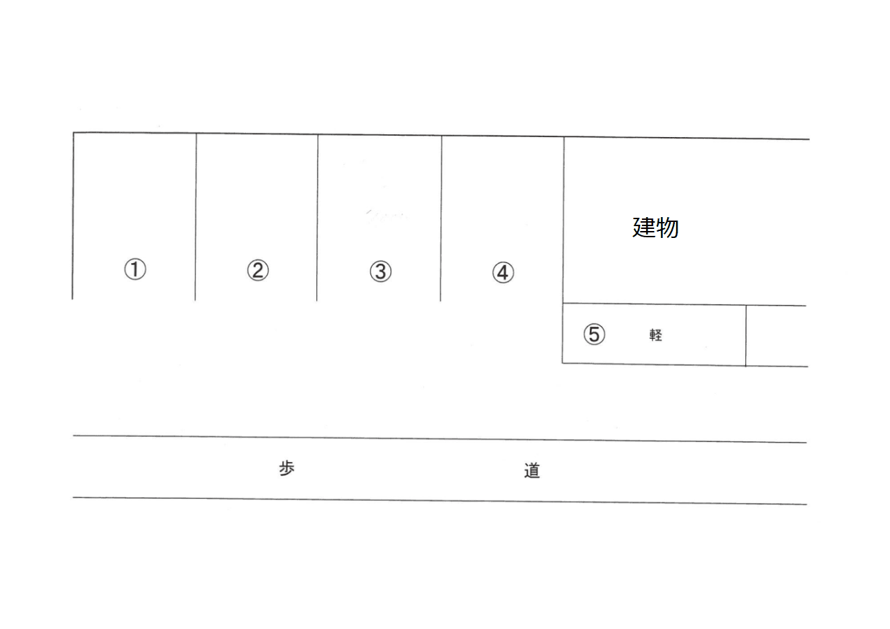 K・Nパーキング（表）の駐車配置図