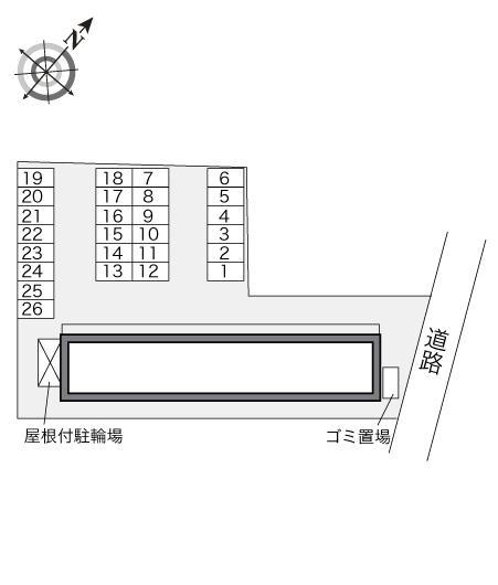 成田空港Ａ(23103)の駐車配置図