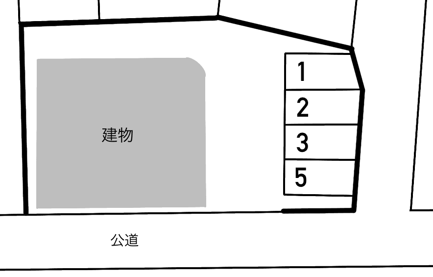 クロワール・シュマンの駐車配置図