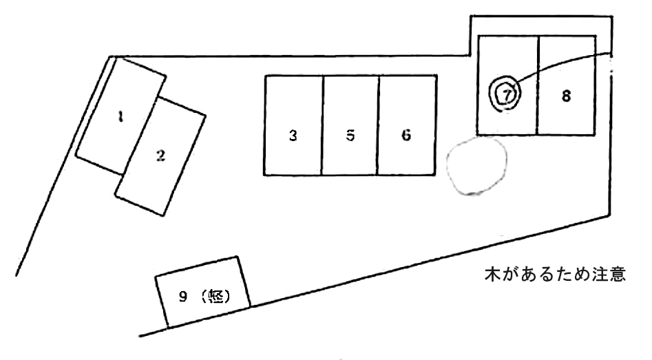 マグノリアの駐車配置図