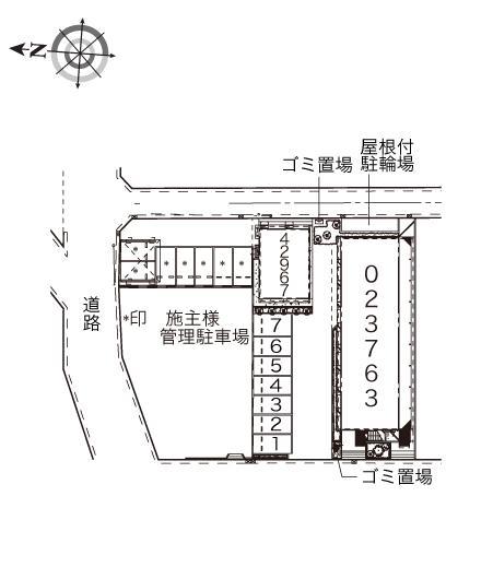レプロット(23763)の駐車配置図