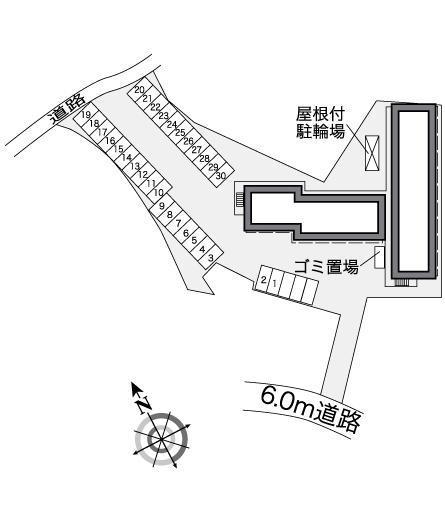 ＡＢ　ハーモニー(25534)の駐車配置図