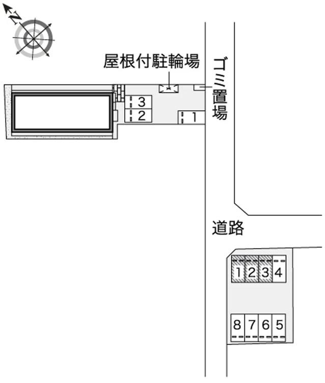 花鳥風月(44678)　敷地外駐車場の駐車配置図