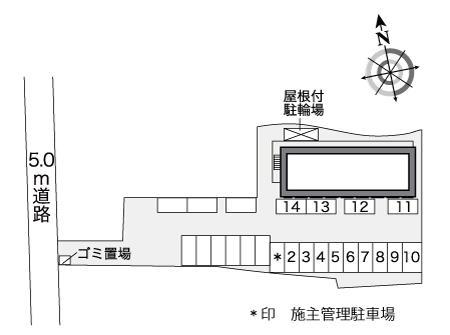シャロームフルヤ(26625)の駐車配置図