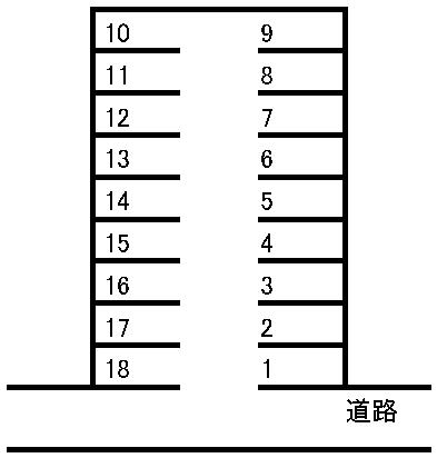 南熊本駐車場の駐車配置図