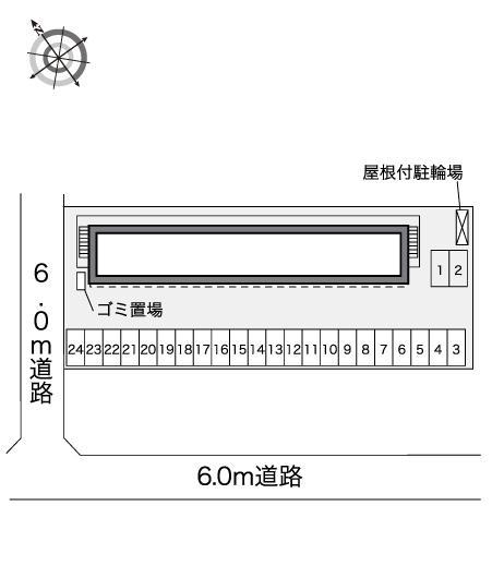 Ｍ５５(42552)の駐車配置図