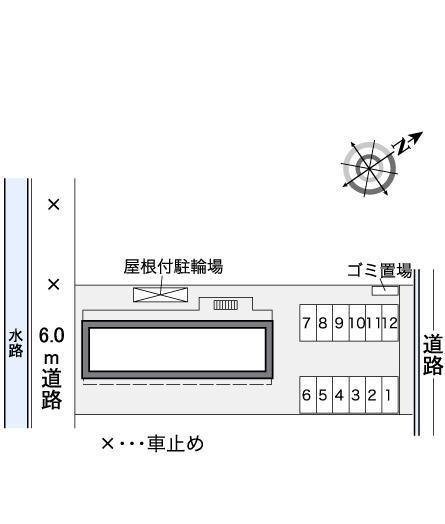 ラウンドＴＮ(36878)の駐車配置図