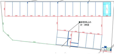新居町駅前第１の駐車配置図