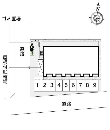 サンヴィラージュ(53812)の駐車配置図