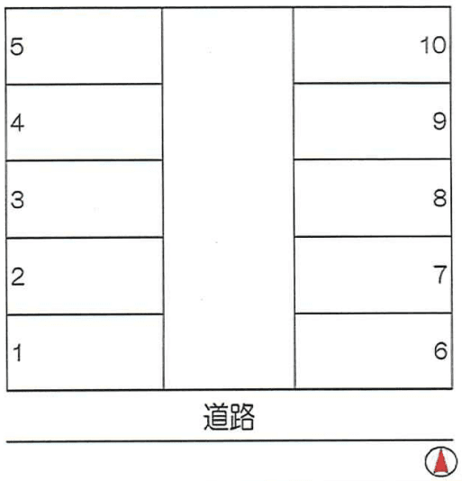 あけの平熊谷パーキングの駐車配置図