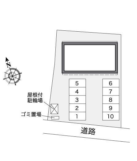 クレール緑が丘(39988)の駐車配置図