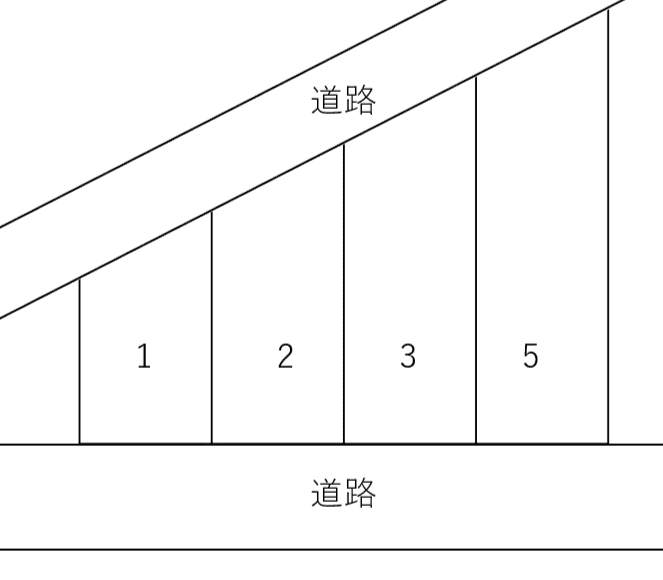 あおぞらパーキングの駐車配置図
