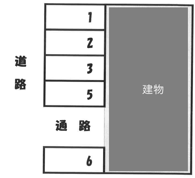 上田駐車場の駐車配置図
