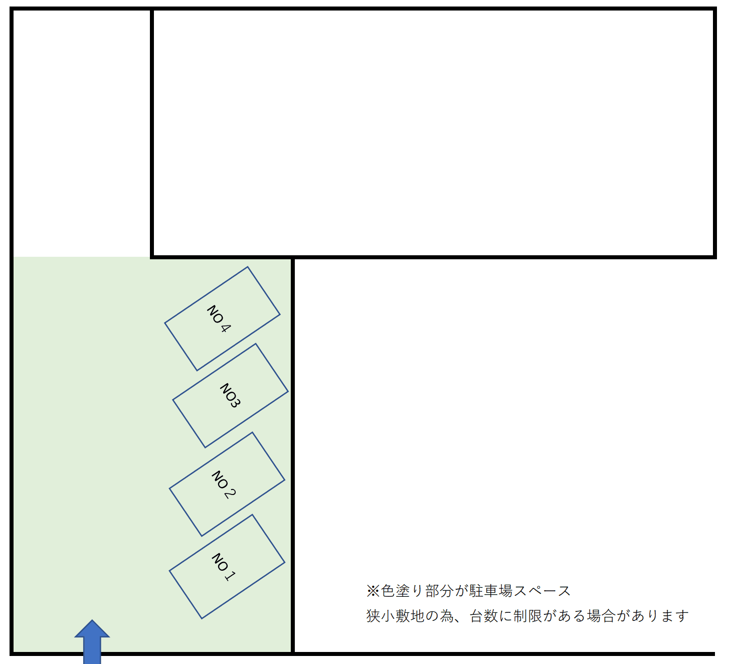 宝一丁目駐車場の駐車配置図