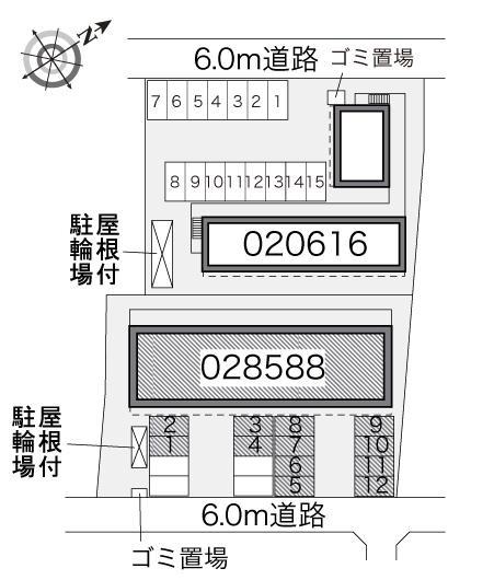 ヤマサⅡ(28588)の駐車配置図