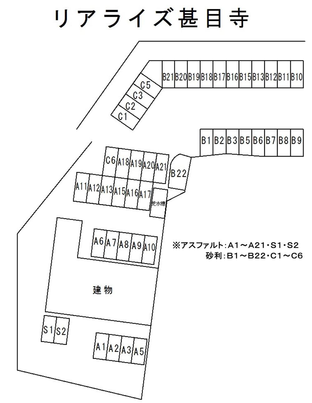 リアライズ甚目寺の駐車配置図
