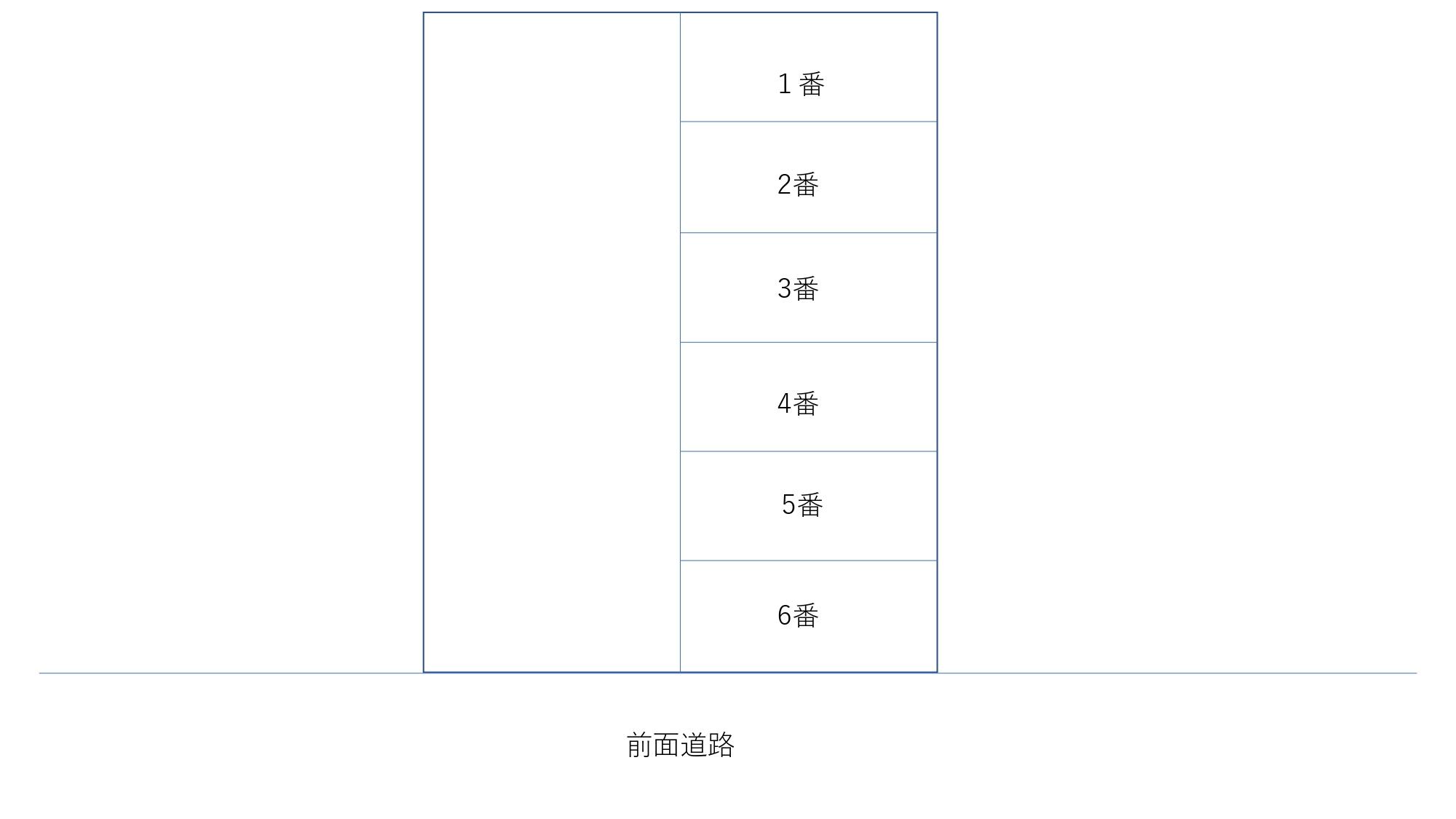 榛松駐車場の駐車配置図