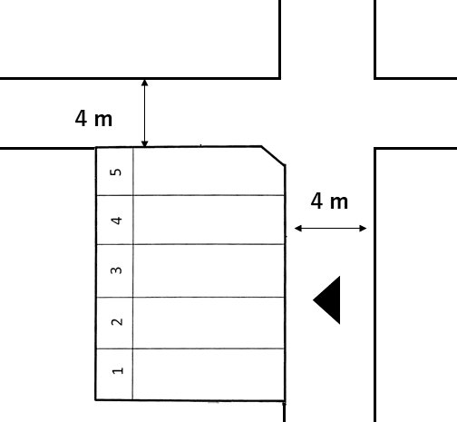 鈴木駐車場の駐車配置図