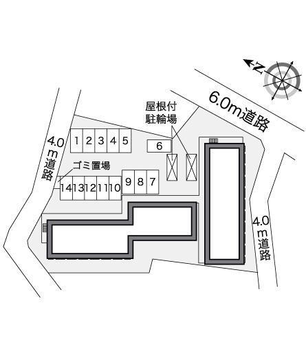 ピーヌス(26237)の駐車配置図