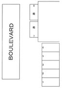 ＢＯＵＬＥＶＡＲＤの駐車場