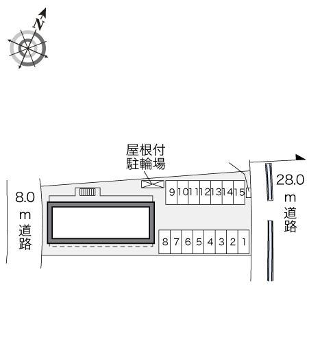 東広島Ⅱ(31723)の駐車配置図