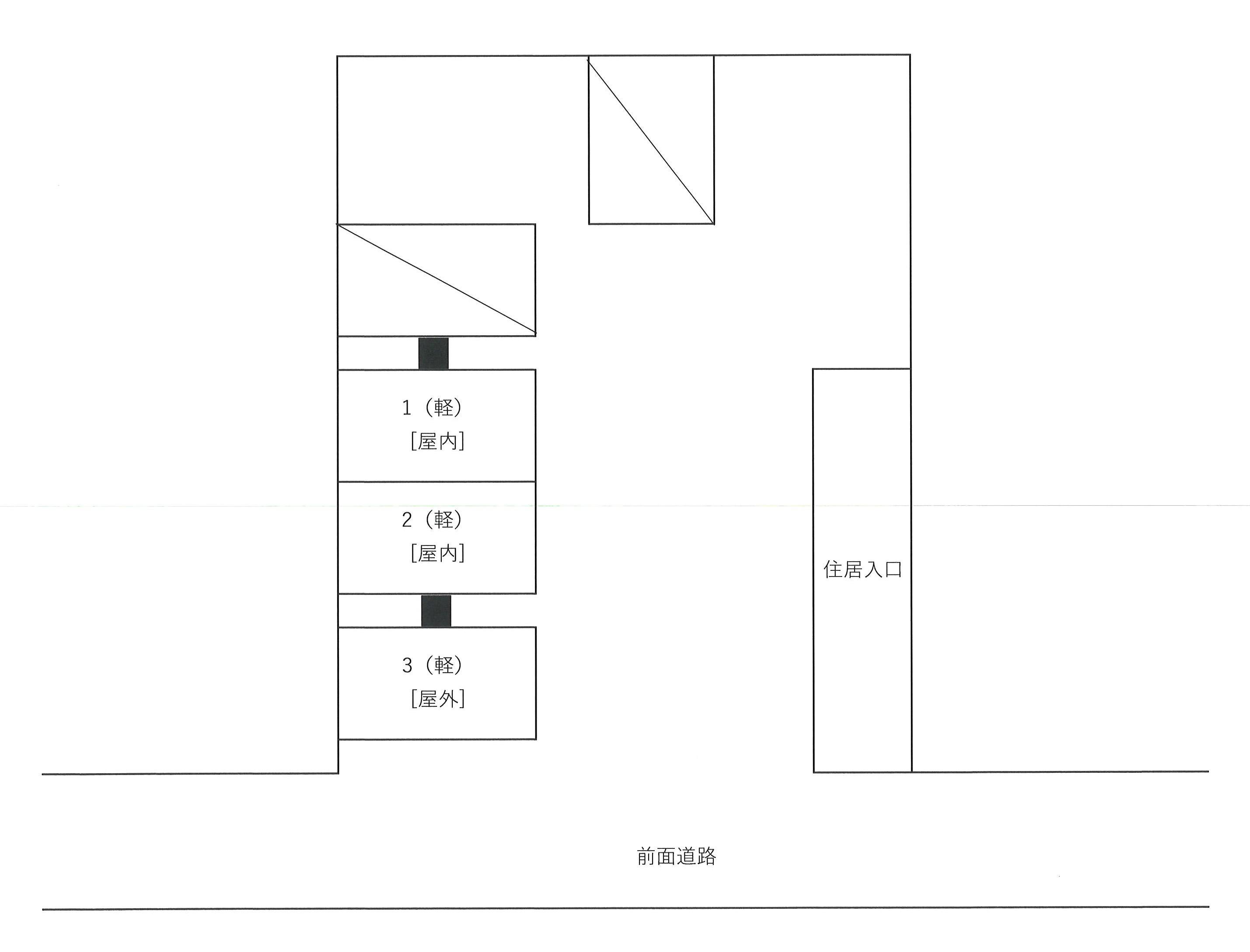 新垣駐車場/706の駐車配置図