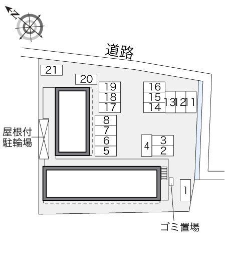 コンフォート東野(27905)の駐車配置図