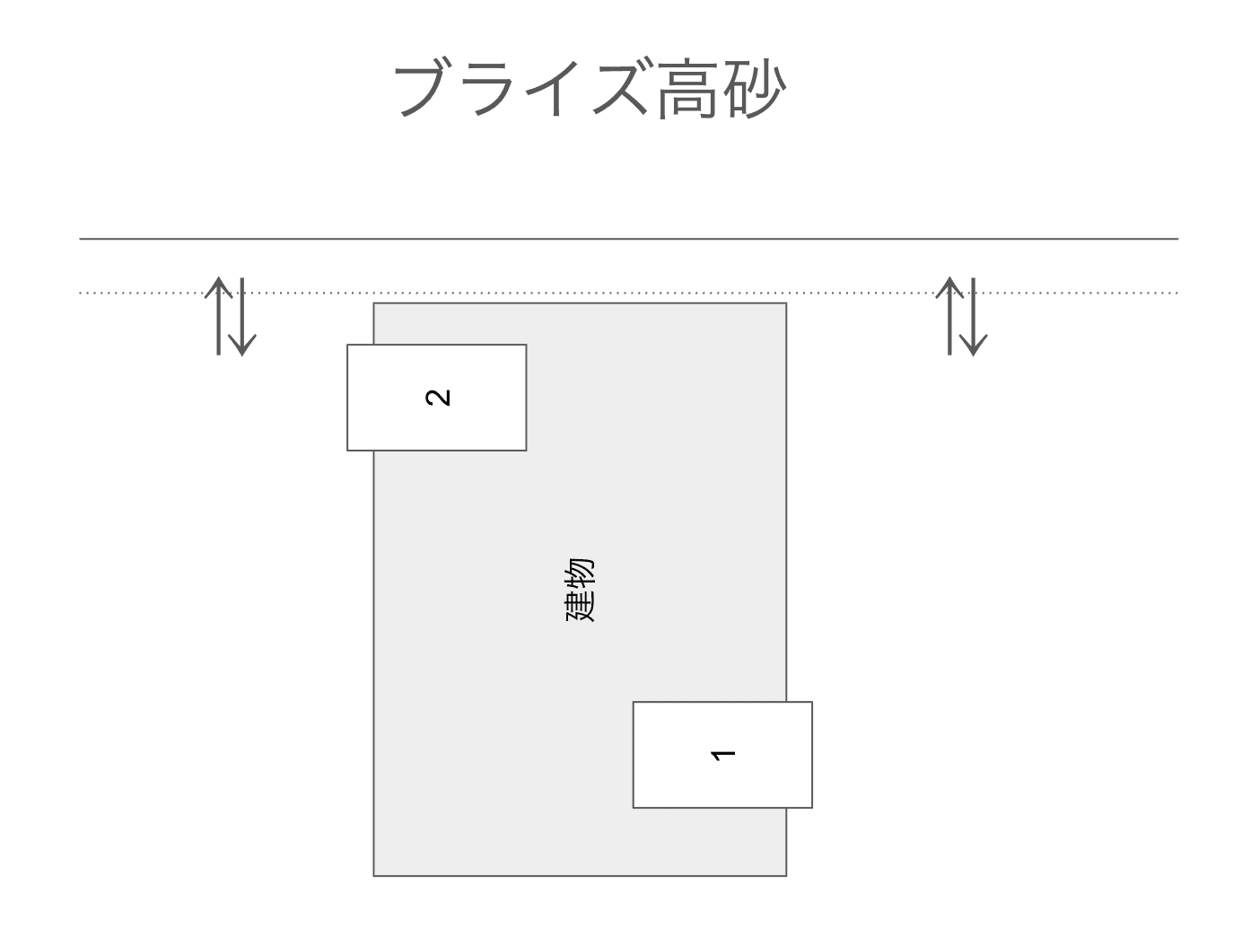 ブライズ高砂の駐車配置図