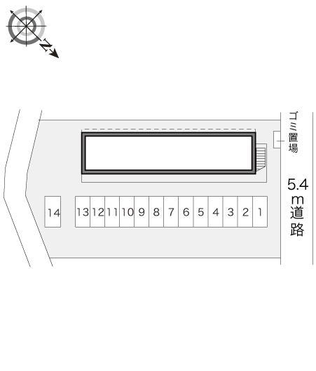 古市場２(17190)の駐車配置図