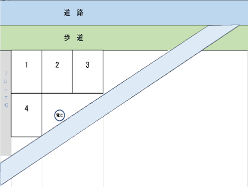 桜・滝川駐車場の駐車配置図