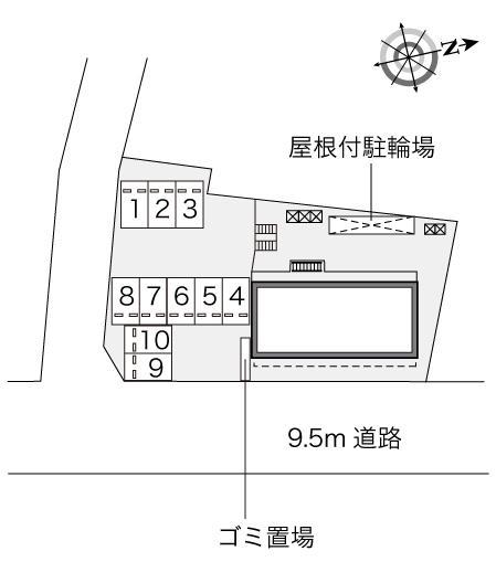 シンメイ加須(35634)の駐車配置図