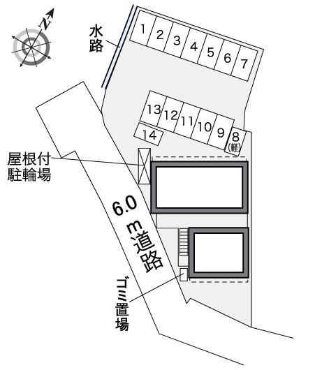 アビデ宇尾町(30514)の駐車配置図