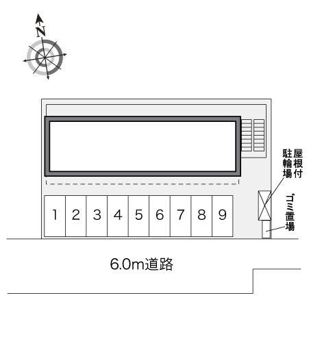 なでしこ荘(31507)の駐車配置図