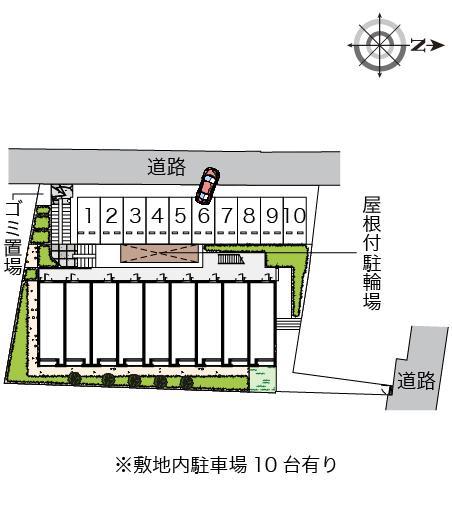 クレイノまつがおか(58844)の駐車配置図