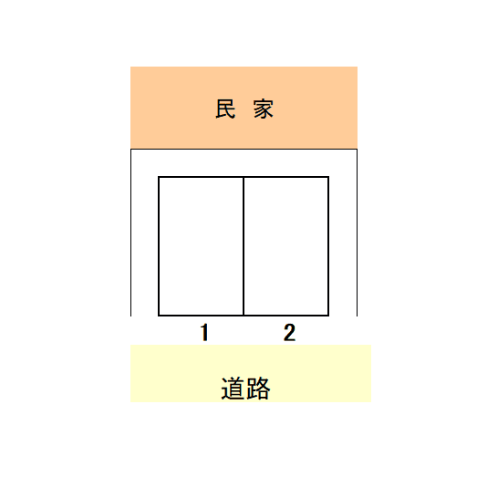 原第5駐車場の駐車配置図