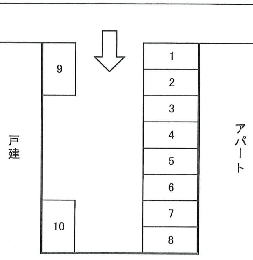 榎本東弁財駐車場の駐車配置図