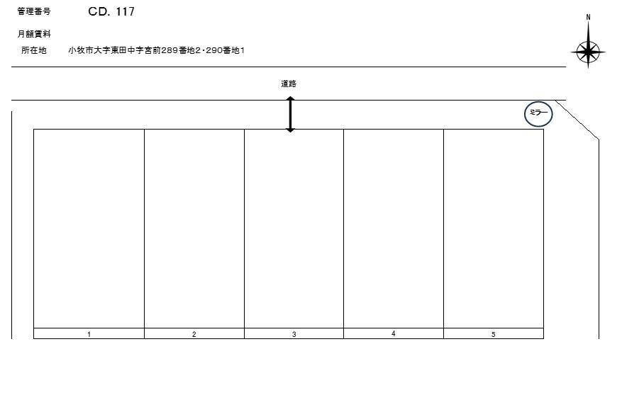 J‐117の駐車配置図