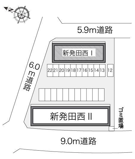 新発田西Ⅰ(21455)の駐車配置図