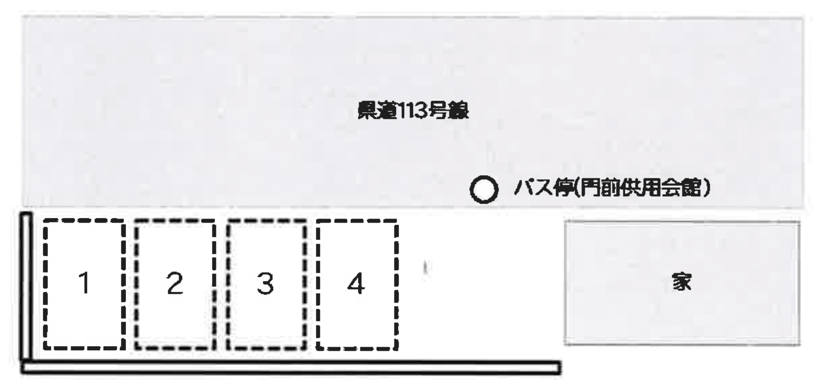 中本駐車場の駐車配置図