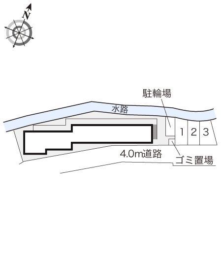 シャルマン上野西(18106)の駐車配置図