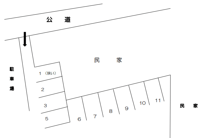 ８７１の駐車配置図