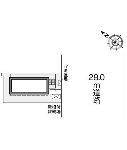 春駒マンション(27558)の駐車配置図