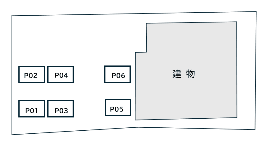 ハレクラニ佐賀東の駐車配置図
